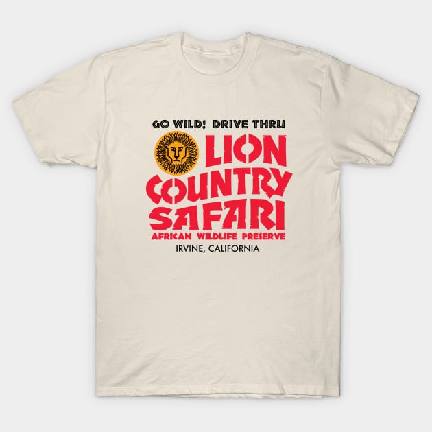 Lion Country Safari T-Shirt by Cartarsauce Threads 